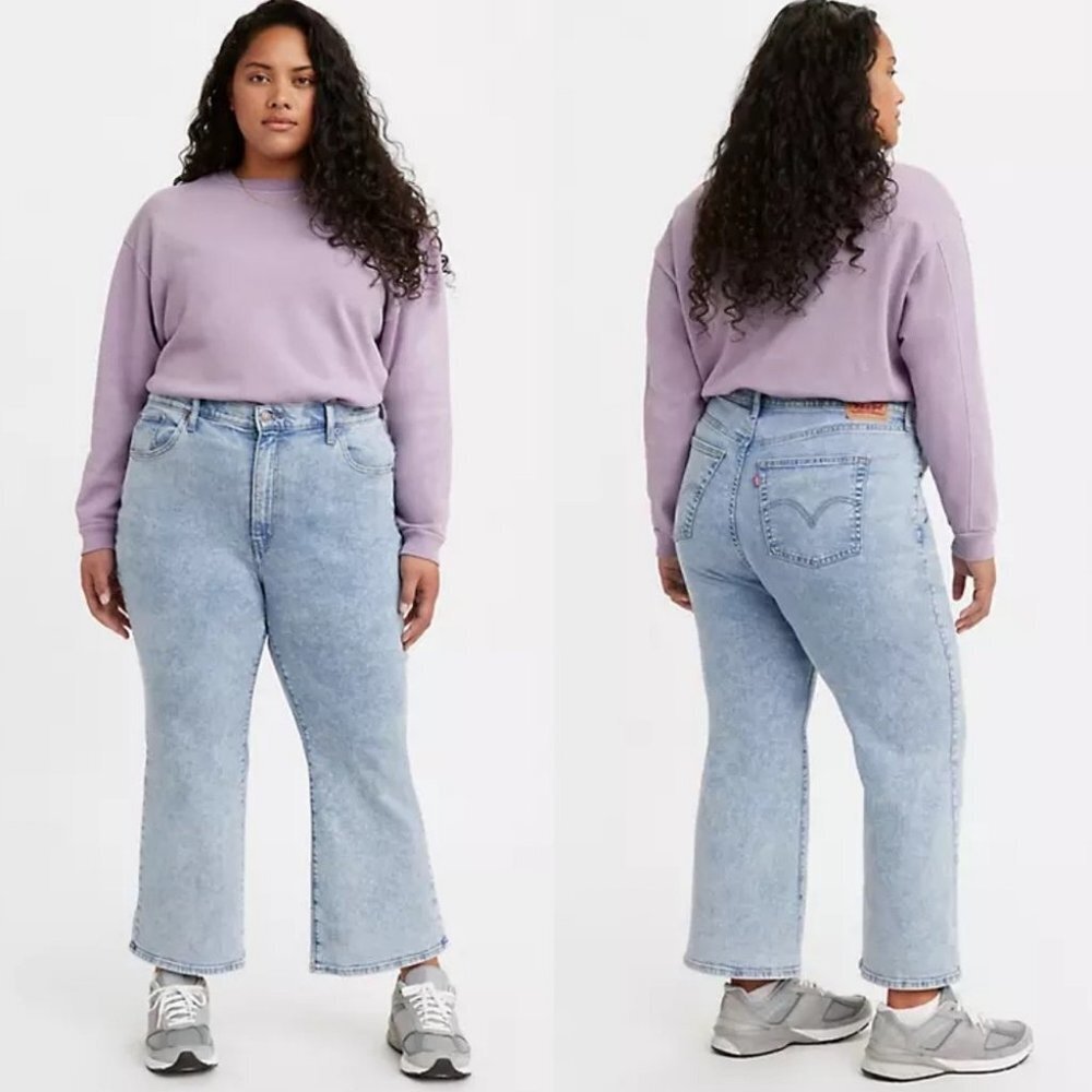 NWT Levis High Rise Cropped Flare Light Wash Jeans Size‎ 20 New With Tags Denim